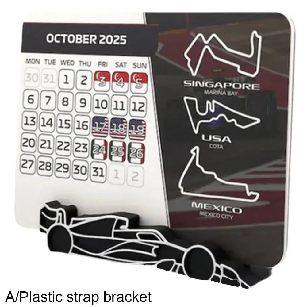 F1 2025 Calendar, Formula 1 Racing Calendar 2025 Desktop Decoration, 2025 Desktop Calendar With F1 Car Stand KITPIPI Home Improvement Store