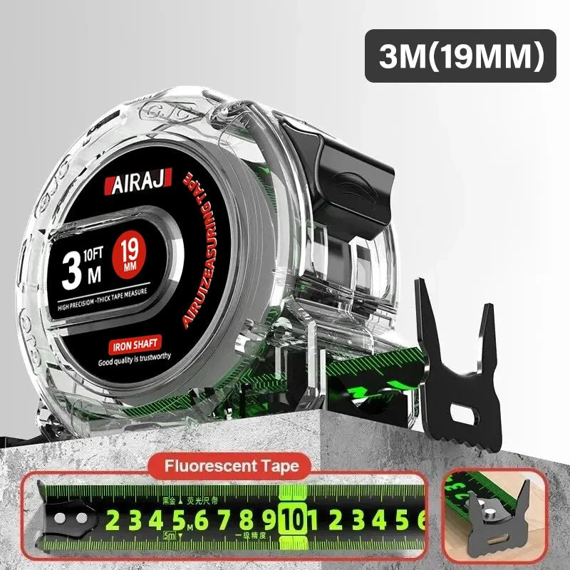 AIRAJ 3-5-7 Meter Fluorescent Tape Measure Precision Thickened Scale Waterproof And Wear-Resistant Multipurpose Measuring Tool AIRAJ Tool Supply Store Store