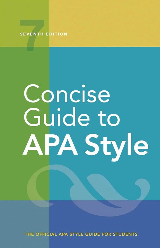 Concise Guide to APA Style: Seventh Edition (newest, 2020 copyright) [Spiral-bound] American Psychological Association - US Books Kart