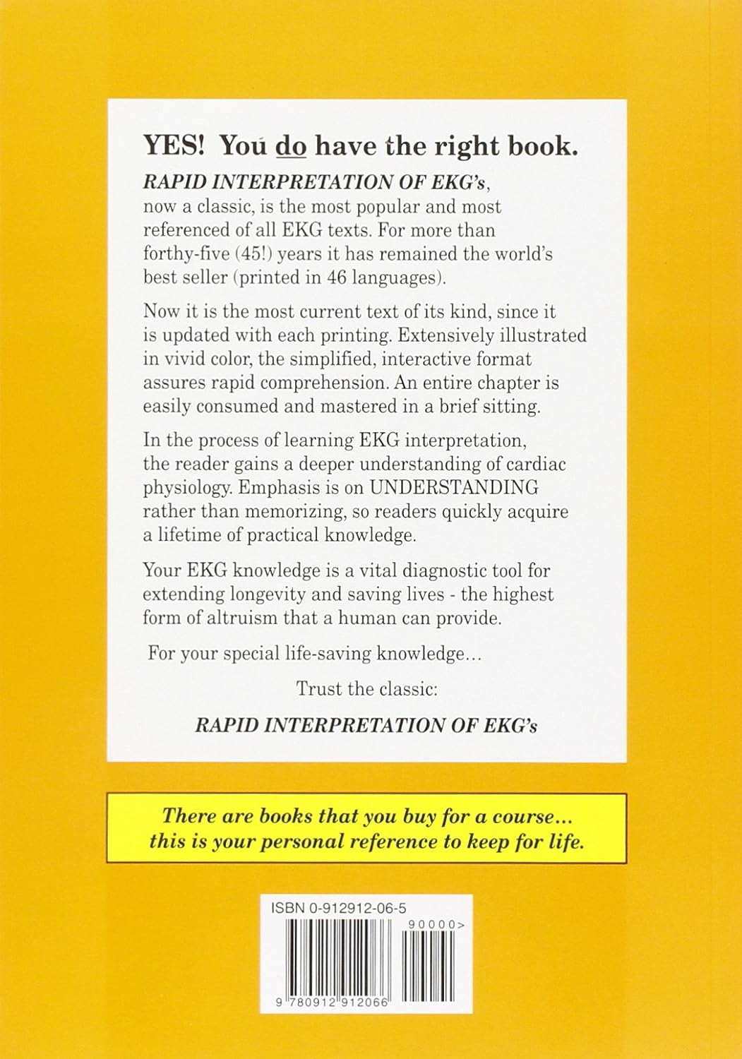 Dale Dubin Rapid Interpretation of EKG's, Sixth Edition 6th Paperback - US Books Kart