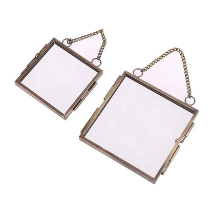 DIY Hanging Glass Metal Photo Picture Frame Flower Plant Specimen Display Decor L-IN Store
