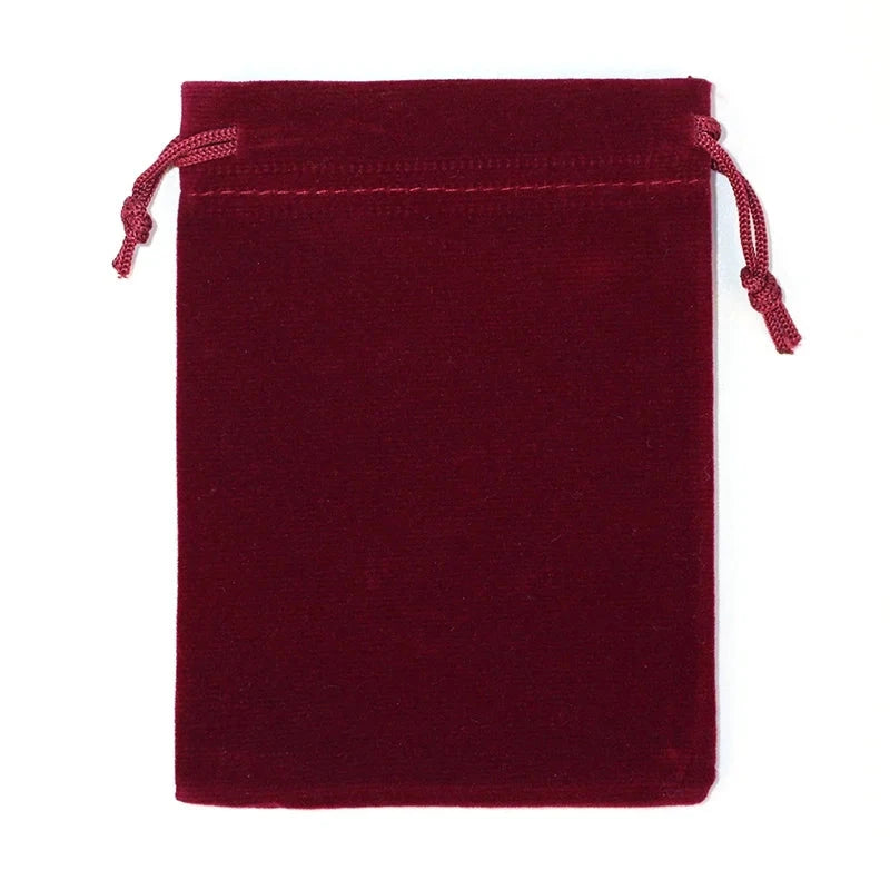 50Pcs/lot 5x7cm 7x9cm 8x10cm 9x12cm Coloful Velvet bag Jewelry Packing Velvet Drawstring Pouches Gift Bags Can customized Dian Mei Jewelry Display And Packaging Store
