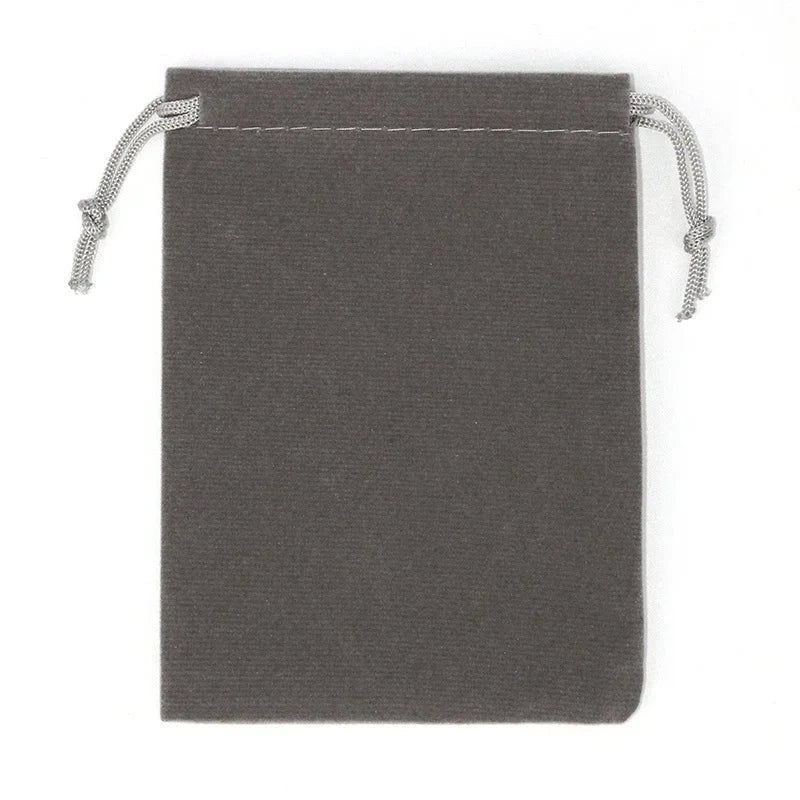 50Pcs/lot 5x7cm 7x9cm 8x10cm 9x12cm Coloful Velvet bag Jewelry Packing Velvet Drawstring Pouches Gift Bags Can customized Dian Mei Jewelry Display And Packaging Store