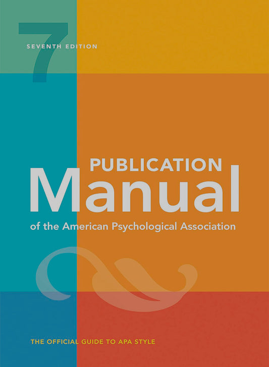 Publication Manual of the American Psychological Association: 7th Edition, 2020 Copyright [Paperback] - US Books Kart