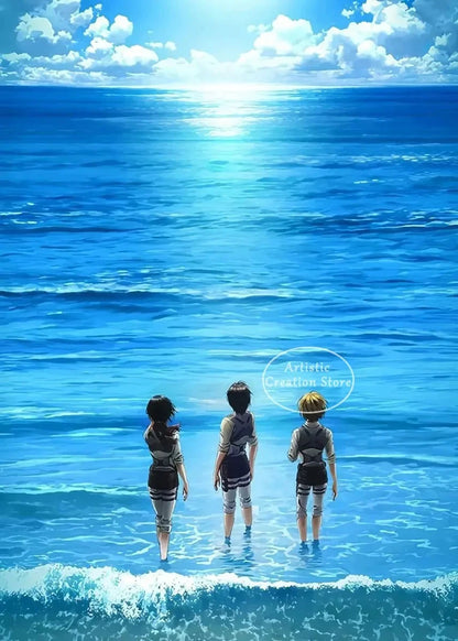 Attack on Titan  Canvas Art Poster  Anime Wall Decor for Bedroom Game Room Shop1104113394 Store