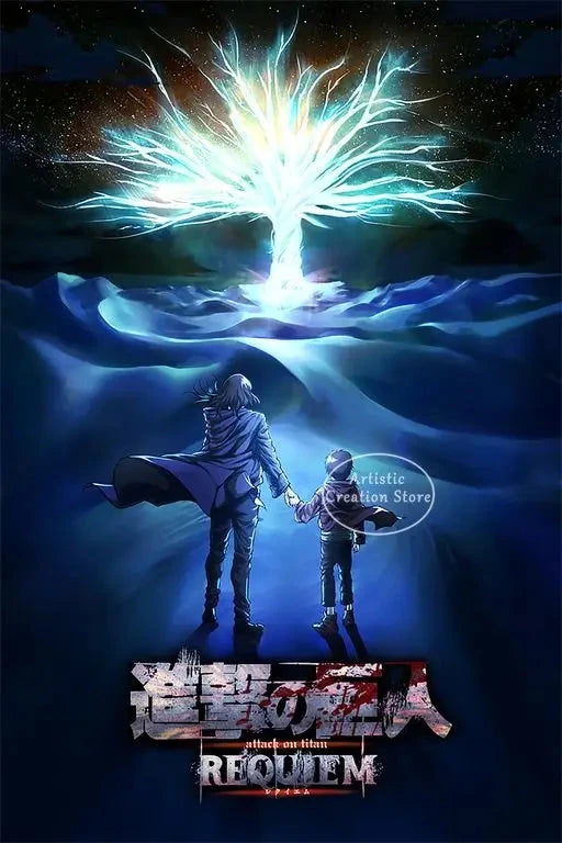 Attack on Titan  Canvas Art Poster  Anime Wall Decor for Bedroom Game Room Shop1104113394 Store