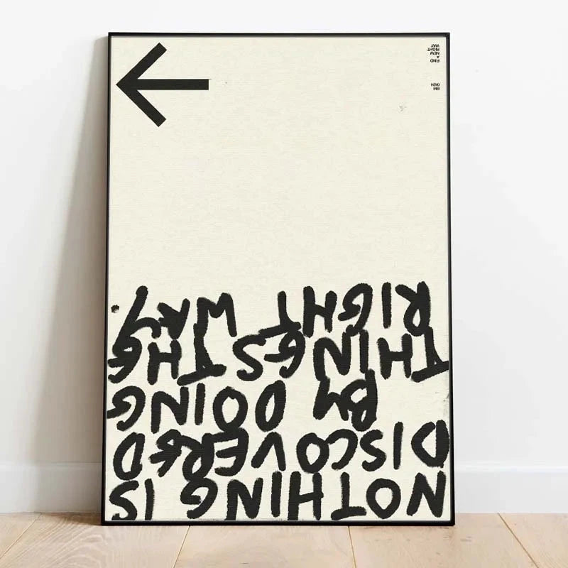 Modern Quotes Posters Retro Inspirational Words Canvas Print Calligraphy Wall Art Canvas Painting for Living Room Home Decor Timeless Art Store