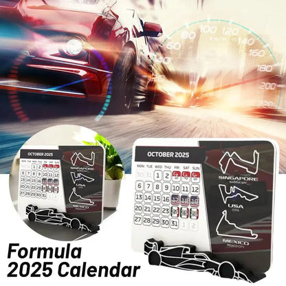 F1 2025 Calendar, Formula 1 Racing Calendar 2025 Desktop Decoration, 2025 Desktop Calendar With F1 Car Stand KITPIPI Home Improvement Store