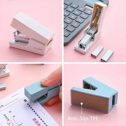 Mini Stapler Set Portable Color Paper Binding Machine Use 24/6 26/6 Staples Fashion Stationery Office Supplies Shop1104007265 Store