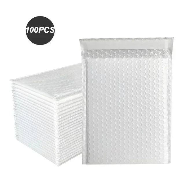 100Pcs Shipping Bags for Packaging Black Bubble Envelope Small Business Supplies Packing Bag Mailer Delivery Package JF Office Supplies Store
