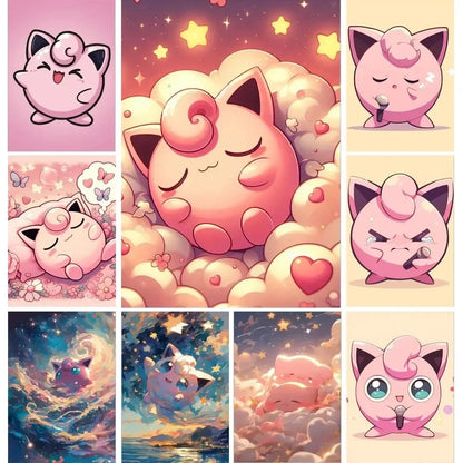 1pc Anime J-Jigglypuff Poster Poster Art Print Bar Living Room Furniture Decor Shop1103660302 Store