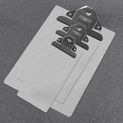 Clip Board Stainless Steel Writing Pad Folder Paper Office Supplies Organizer Clipboard Storage Box Document Pad Paper Holder Shop1103467202 Store