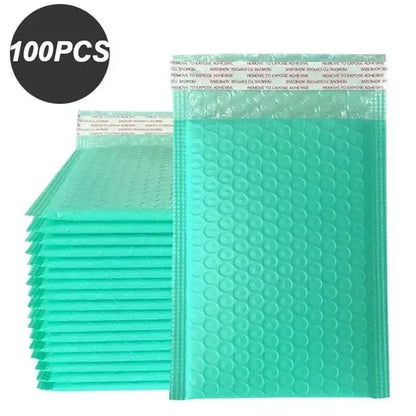 100Pcs Delivery Package Packaging Blue Bubble Envelope Packing Bag Small Business Supplies Envelopes Shipping Packages Mailer JF Office Supplies Store
