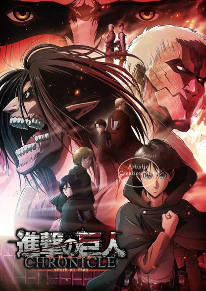 Attack on Titan  Canvas Art Poster  Anime Wall Decor for Bedroom Game Room Shop1104113394 Store
