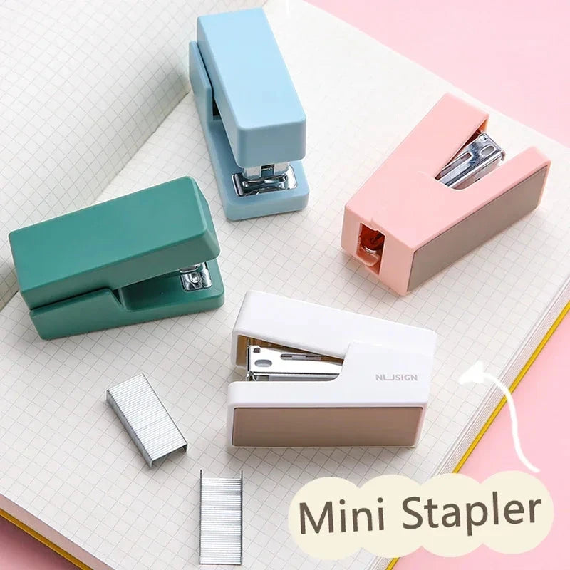 Mini Stapler Set Portable Color Paper Binding Machine Use 24/6 26/6 Staples Fashion Stationery Office Supplies Shop1104007265 Store