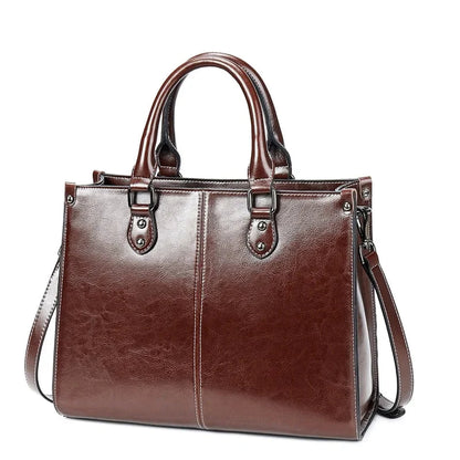 Women Handbag Cross body Shoulder Tote Bag Genuine Leather Shopping Fashion Office Female Real Cowhide Messenger Top Handle Bags BINLILAI Store