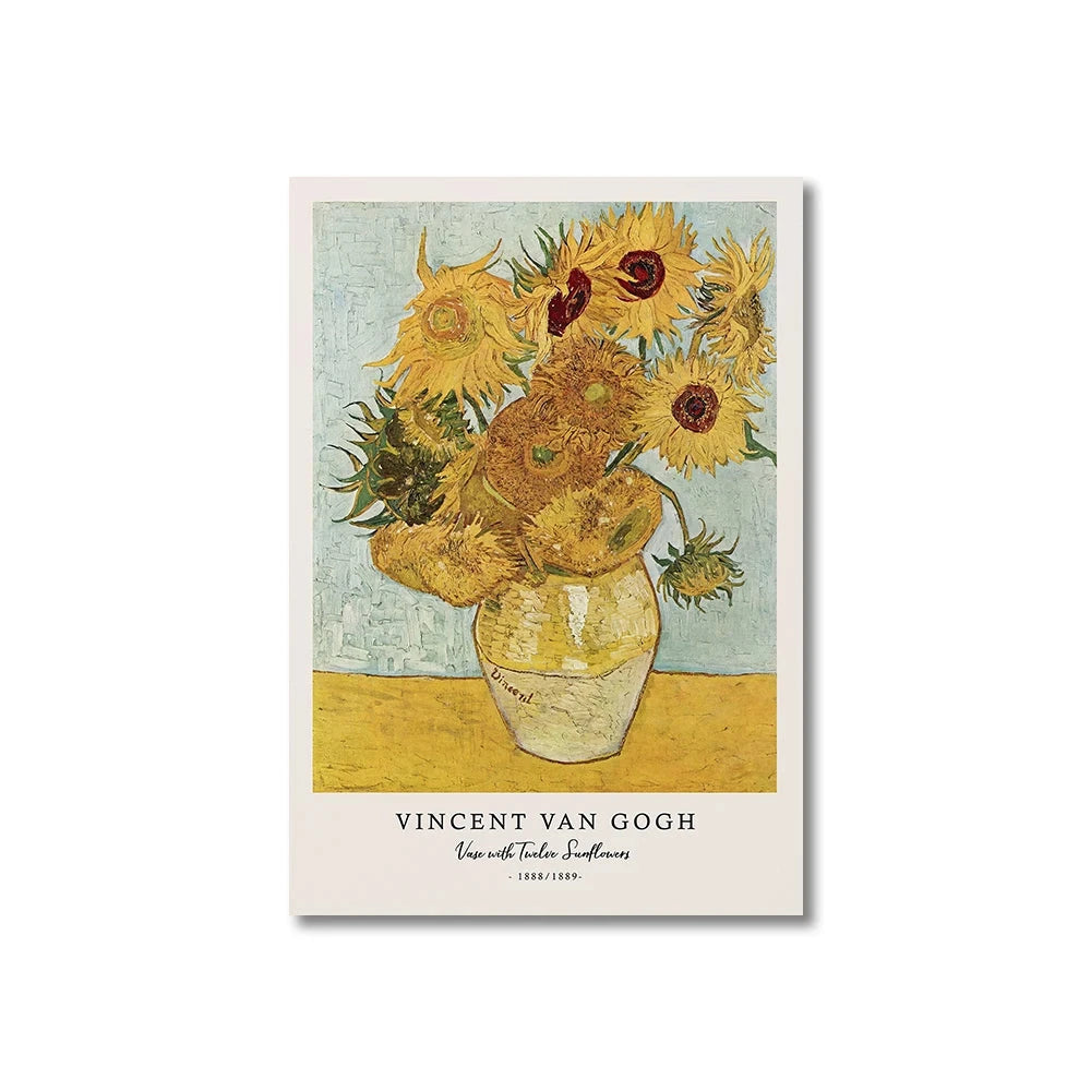 Vincent Van Gogh Writings Prints and Posters Great Work The Starry Night Canvas Painting Decorations for Living Room Wall Art ELEVEN FEEL Store