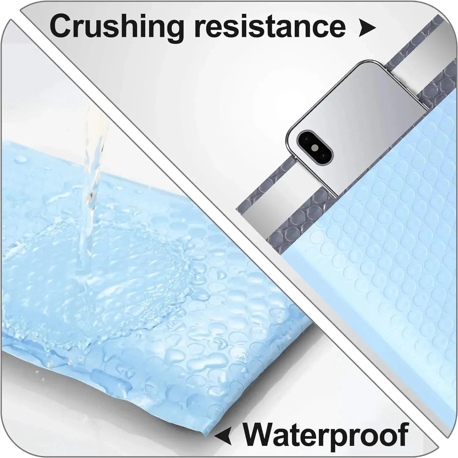 100Pcs Delivery Package Packaging Blue Bubble Envelope Packing Bag Small Business Supplies Envelopes Shipping Packages Mailer JF Office Supplies Store