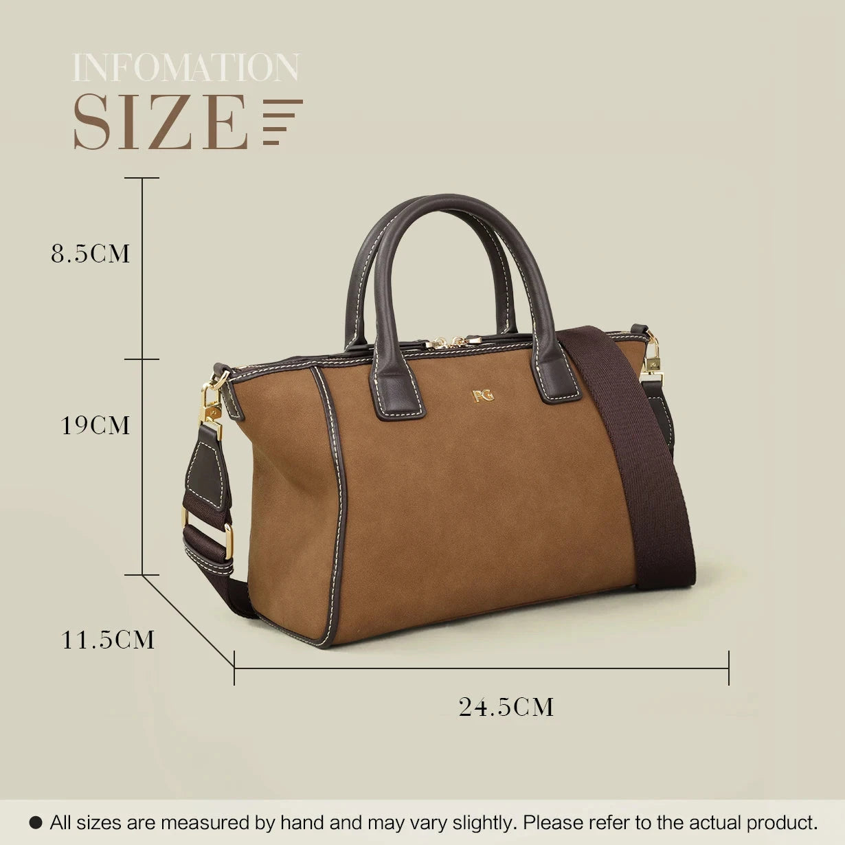 PG 2025 Luxury Tote Bags for Women High Capacity Shoulder Handbag Autumn Winter Fashion Designer Casual Shopping Bag for Females PG PATSY GARIS Official Store